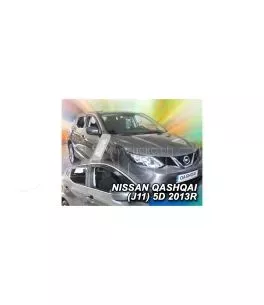 Ανεμοθραύστες για Nissan Qashqai (2013+) 5 πορτο - 4 τμχ. εμπρός και πίσω 