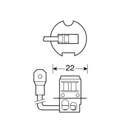 Lampa H3 12V 100W PK22s STANDARD LINE ΛΑΜΠΑ ΑΛΟΓΟΝΟΥ BLISTER LAMPA - 1 ΤΕΜ. L5803.1 