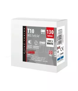 T10 1032V w2,1x9,5d 1SMDx1CHIP LED 130lm CAN-BUS ΔΙΑΘΛΑΣΗΣ ΛΕΥΚΟ ΚΟΥΤΙ  LAMPA - 20 ΤΕΜ 