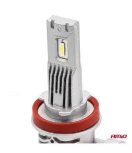 ΛΑΜΠΕΣ LED H8/H9/H11 10-16V 40W 6.500K 4400lm  (ΨΥΚΤΡΑ) X1 SERIES AMIO - 2ΤΕΜ. 