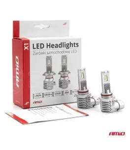 ΛΑΜΠΕΣ LED HΒ3 10-16V 40W 6.500K 4400lm  (ΨΥΚΤΡΑ) X1 SERIES AMIO - 2ΤΕΜ. 