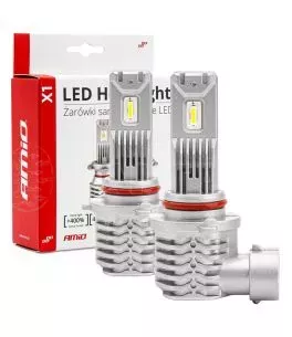 ΛΑΜΠΕΣ LED HΒ3 10-16V 40W 6.500K 4400lm  (ΨΥΚΤΡΑ) X1 SERIES AMIO - 2ΤΕΜ. 