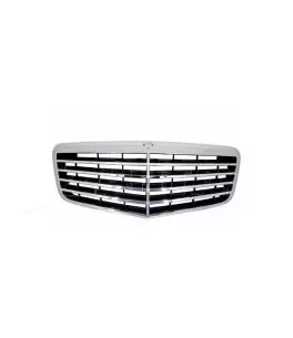 Μάσκα Για Mercedes-Benz E-Class W211 06-09 Avantgarde Χρώμιο/Μαύρο 1 Τεμάχιο 