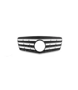 Μάσκα Για Mercedes-Benz E-Class W211 06-09 Amg Look Με 4 Γρίλιες Μαύρο/Χρώμιο 1 Τεμάχιο 