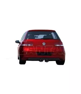 Diffuser Πίσω Προφυλακτήρα Για VW Golf VI (6) 08-12 R32 Look Golf 5 Μαύρο Ματ Maxton Design Από Abs Πλαστικό 1 Τεμάχιο 