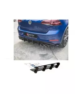 Diffuser Πίσω Προφυλακτήρα Για VW Golf VII (7.5) 17-20 Facelift Για R Έκδοση Μαύρο Ματ 4 Bars Maxton Design Από Abs Πλαστικό 1 Τ 