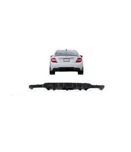 Diffuser Πίσω Προφυλακτήρα Για Mercedes-Benz C-Class W204 11-14 Facelift Amg C63 Look Με 2 Διπλές Εξατμίσεις Δεξιά & Αριστερά Απ 