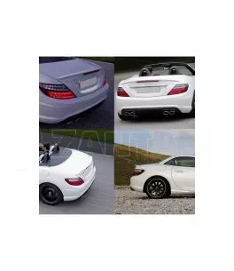 Αεροτομή Πορτ Παγκάζ Για Mercedes-Benz SLK R172 11-19 Amg Look Lipspoiler Από Abs Πλαστικό 