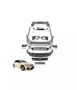 Body Kit Για VW Golf VII (7) 13-17 R-Line Look Σετ Με Μάσκα & Led Daylights 