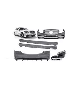 Body Kit Για Mercedes-Benz E-Class W212 13-16 Facelift Amg Look Με Μάσκα &  Μπούκες 