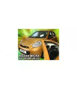 Ανεμοθραύστες για Nissan Micra (2010+) 5 πορτο - 2 τμχ. εμπρός 