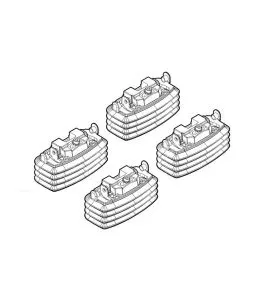 MERCEDES E-KLAS W211 3/02-2/09 KIT ΑΚΡΑ (ΠΟΔΙΑ) ΓΙΑ ΜΠΑΡΕΣ NORDRIVE 