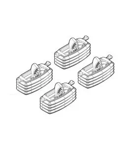 SEAT LEON 03/00-08/05 KIT ΑΚΡΑ (ΠΟΔΙΑ) ΓΙΑ ΜΠΑΡΕΣ NORDRIVE 