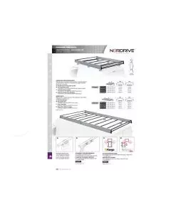 ΣΧΑΡΑ ΟΡΟΦΗΣ KARGO RACK 340x145cm ΣΙΔΕΡΕΝΙΑ ΜΕ ΠΛΑΙΝΑ ΠΡΟΦΙΛ ΑΛΟΥΜΙΝΙΟΥ 