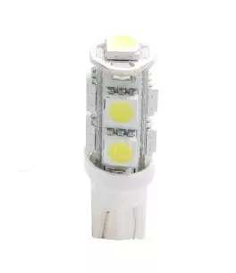 W5W 12V T10 W2,1x9,5d LED 9xSMD5050 ΛΕΥΚΟ (ΚΑΡΦΩΤΟ ΑΚΑΛΥΚΟ) 1ΤΕΜ. M-TECH 