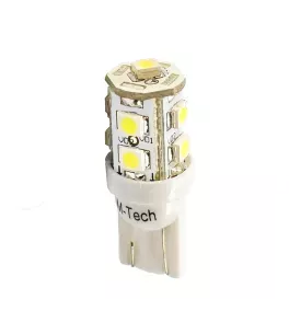 W5W 12V T10 W2,1x9,5d LED 9xSMD3528 ΠΟΡΤΟΚΑΛΙ (ΚΑΡΦΩΤΟ ΑΚΑΛΥΚΟ) BLISTER 2ΤΕΜ. M-TECH 