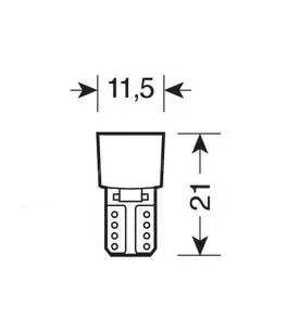 T10 24V W2,1x9,5d 24lm 6SMD ΛΑΜΠΑΚΙ LED ΠΟΡΤΟΚΑΛΙ (ΚΑΡΦΩΤΟ-ΔΙΠΛΗΣ ΠΟΛΙΚΟΤΗΤΑΣ CAN-BUS) LAMPA - 2 ΤΕΜ. 