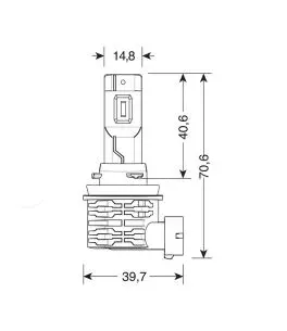 H8-H9-H11-H16 HALO KILLER PGJ19-X 9-32V -20W - 6500K - 3200lm HALO LED KIT SERIES 10 (12 LED ZES CHIPS) - 2 ΤΕΜ. 