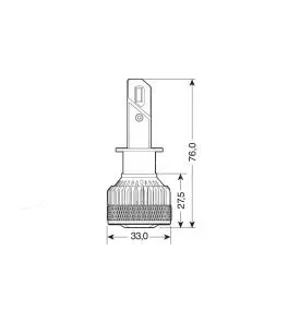 H1 9-32V P14,5s 6.500K 7.200lm 45W HALO LED LIGHTING SERIES 14 G-XP SPECIAL CHIPS LED KIT LAMPA - 2 TEM. 