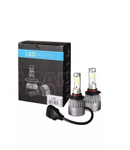 HB3 9005 9-32V 6.500K 10.000lm 4x10W COB ΛΑΜΠΑ LED EPISTAR 1021 C6 KIT ΜΕ ΑΝΕΜΙΣΤΗΡΑΚΙ M-TECH - 2 ΤΕΜ. 