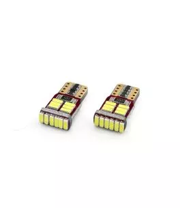 T10 W5W CANBUS 12V 2,2W LED 18xSMD4014 ΛΕΥΚΟ 5600K 12x23mm 2ΤΕΜ. 