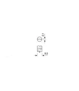 T10 24V W2,1x9,5d 10x28mm 55lm 8SMDx3chips LED ΛΕΥΚΟ (ΚΑΡΦΩΤΟ/ CAN-BUS / ΔΙΠΛΗΣ ΠΟΛΙΚΟΤΗΤΑΣ) 20ΤΕΜ. 