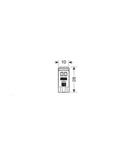 T10 24V W2,1x9,5d 10x28mm 55lm 8SMDx3chips LED ΛΕΥΚΟ (ΚΑΡΦΩΤΟ/ CAN-BUS / ΔΙΠΛΗΣ ΠΟΛΙΚΟΤΗΤΑΣ) 20ΤΕΜ. 