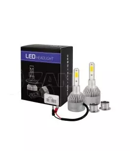 H3 LED SET C6 12/24V 6.500K 10.000lm 80W ΛΑΜΠΑ ΜΕ COB EPISTAR 1021 LED ΚΑΙ ΑΝΕΜΙΣΤΗΡΑΚΙ M-TECH - 2 ΤΕΜ. 