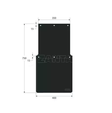 Lampa ΛΑΣΠΩΤΗΡΕΣ ΦΟΡΤΗΓΟΥ PVC ΜΑΥΡΟΙ ΜΕ ΕΓΚΡΙΣΗ 400x750x350mm LAMPA - 2 ΤΕΜ. L1424.1 