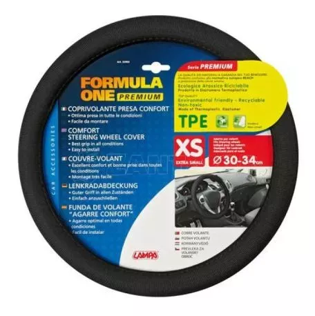 Lampa ΚΑΛΥΜΜΑ ΤΙΜΟΝΙΟΥ FORMULA ONE 30/34cm (XS) - ΜΑΥΡΟ/ΑΟΣΜΟ/ECO-FRIENDLY L3298.3 