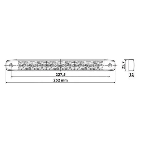 Lampa ΦΩΣ ΟΓΚΟΥ 9/32V ILLUMI ΜΕ 9 SMD LED 1 ΧΡΗΣΗΣ ΦΛΑΣ (ΠΟΡΤΟΚΑΛΙ/ΑΔΙΑΒΡΟΧΟ) - 1 ΤΕΜ. L4154.1 