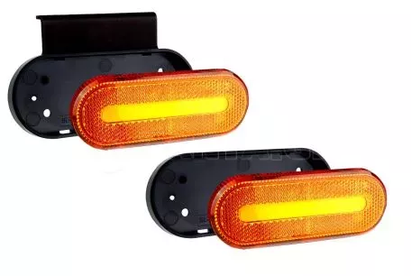 AMIO ΦΩΣ ΟΓΚΟΥ ΦΟΡΤΗΓΟΥ LED ΠΟΡΤΟΚΑΛΙ ΟΒΑΛ 10-30V 124x49x22mm ΑΔΙΑΒΡΟΧΟ OM-01-O AMIO 1ΤΕΜ. 02374/AM 